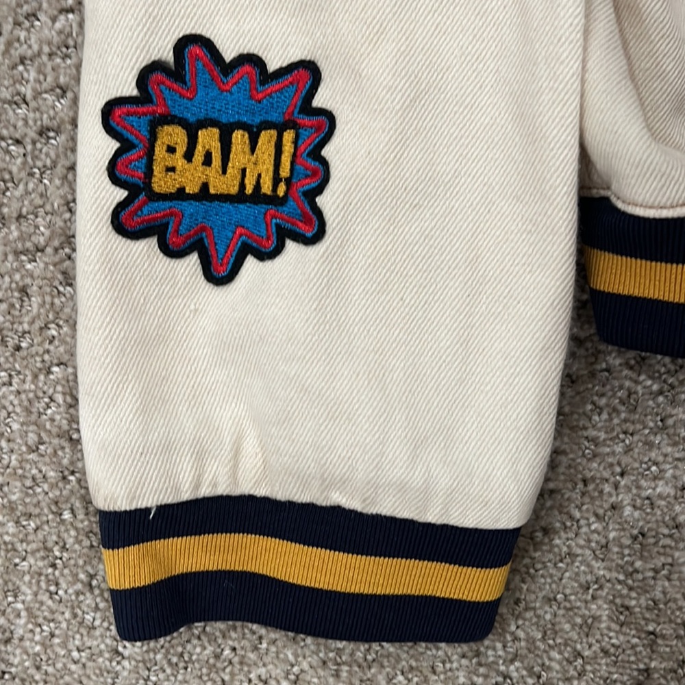 Patchwork Bomber Jacket - image 5